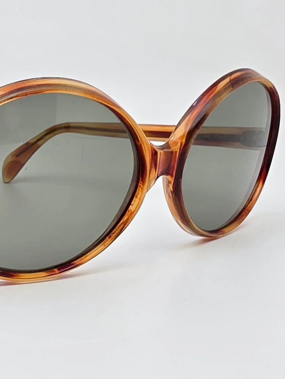 Sun Scene A678 Tortoise Frame Grey Mineral Glass Lens Sunglasses Italy 60-17-125